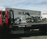 Motorcycle towing 3